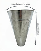 Metall Eimer für Blumenständer Durchmesser 18.5 cm Höhe 28 cm - Metall 6
